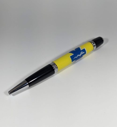 Custom EMS label cast pen made for customer's EMT spouse.